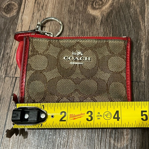 Coach Wallet with Red Detail and ID Holder - Picture 4 of 5